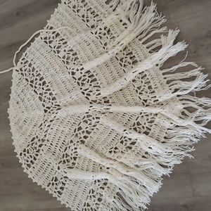 Vintage Hand Crochet Shawl